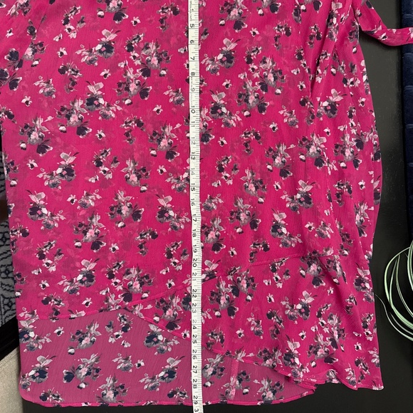 NWT DKNY Pink Asymmetrical Faux Wrap Sundress - Size 16 - Picture 10 of 10